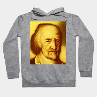 Thomas Hobbes Golden Portrait | Thomas Hobbes Artwork 8 Hoodie